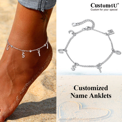Custom Initial Anklet