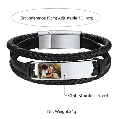 Custom4U Customized Photo Bracelet