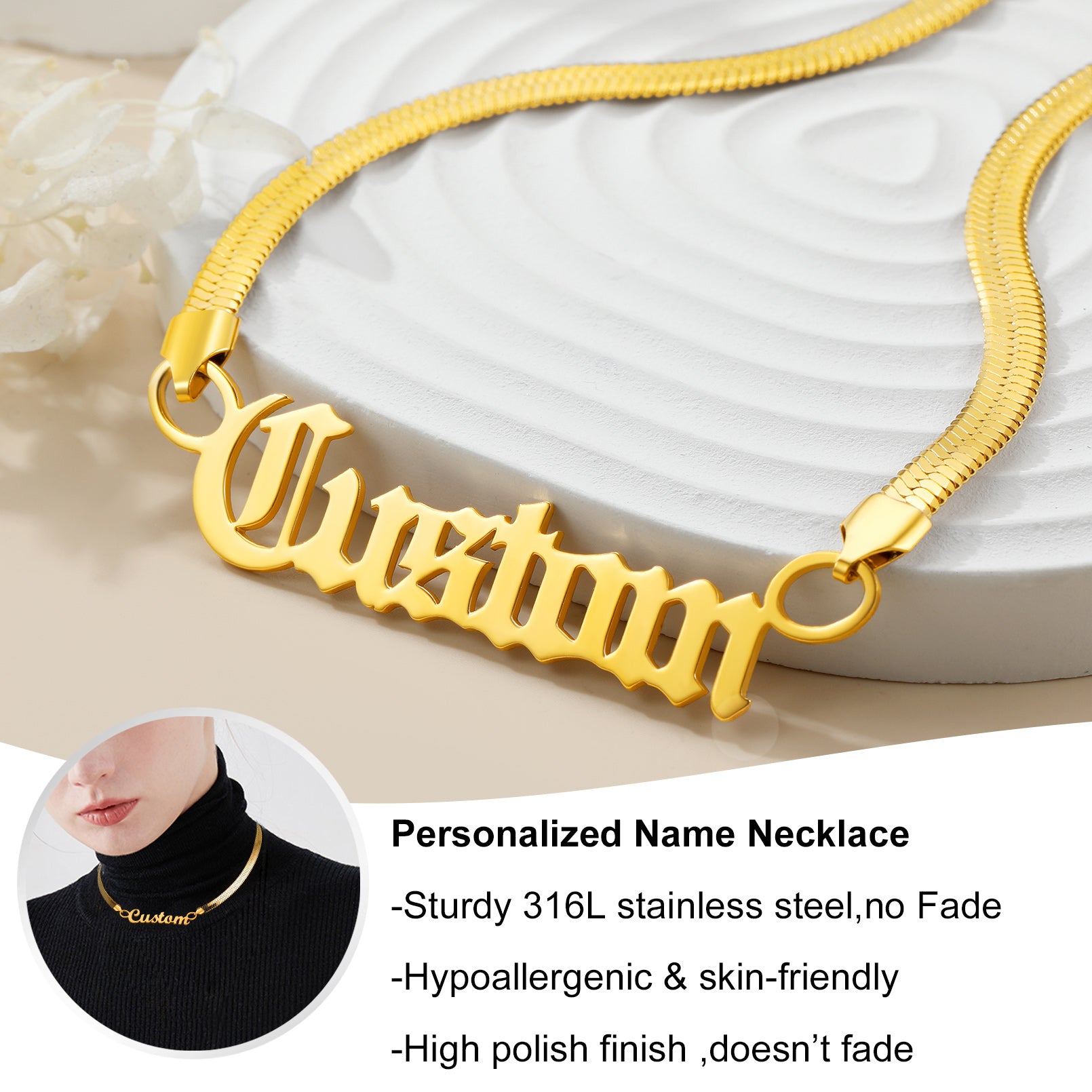Custom4U Customized Name Necklace