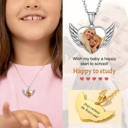 Custom4U Angel Wing Necklace
