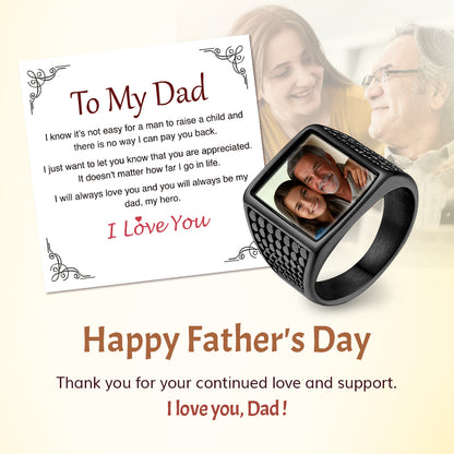 Photo ring for dad