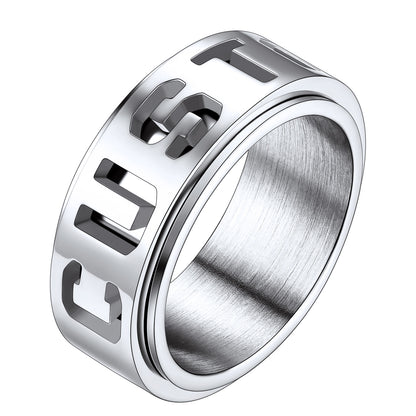 Custom4U Steel 9mm Spinner Anti-stress Ring