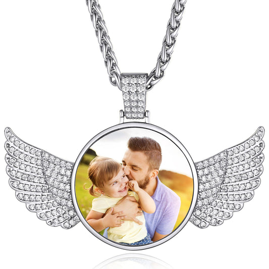 Custom4U Angel Wings Necklace