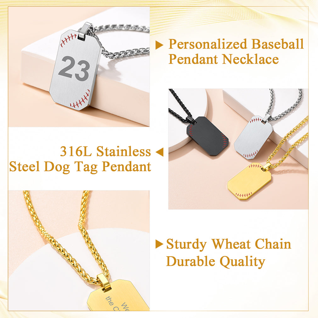 Custom4U Baseball Necklaces