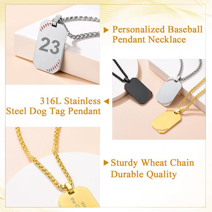 Custom4U Baseball Necklaces