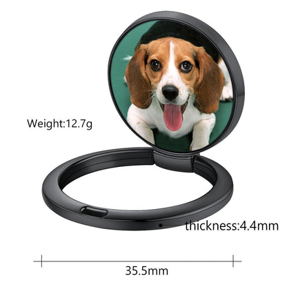  Custom4U Cell Phone Ring Holder with Photo Size