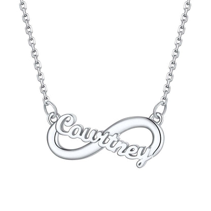 Custom4U Cusotm Name Infinity  Necklace For Women