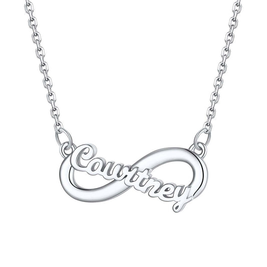 Custom4U Cusotm Name Infinity  Necklace For Women