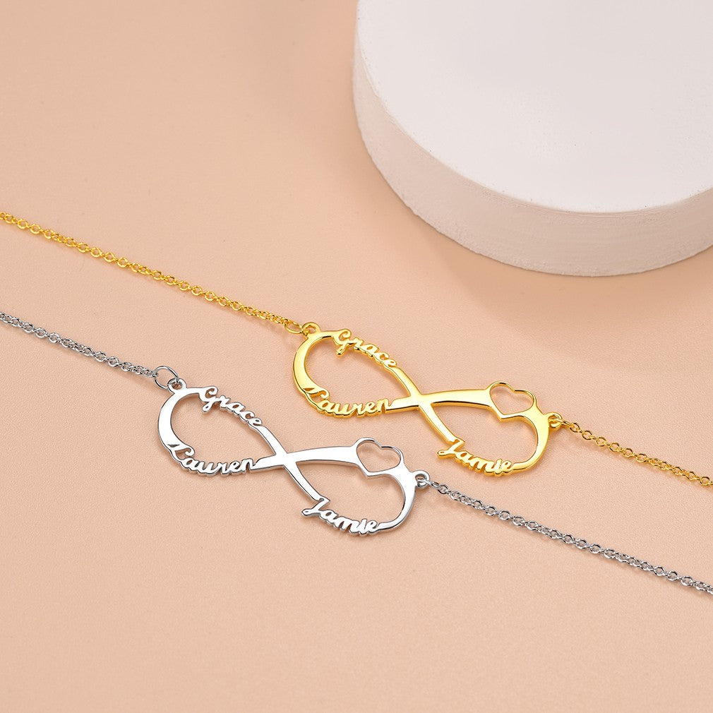 Custom4U Custom Infinity Name Necklace Names