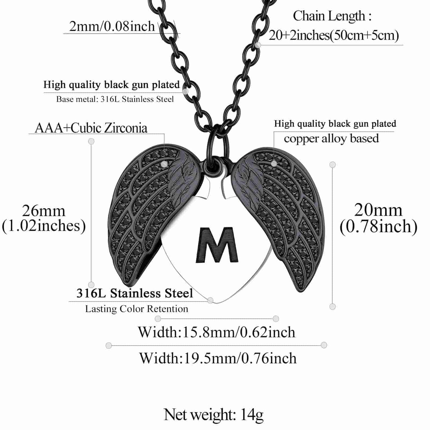 Custom4U Locket Necklace Size