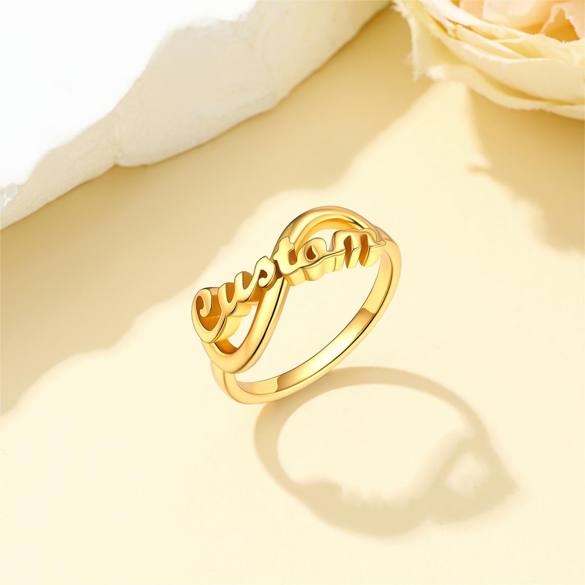 Custom4U Name Ring