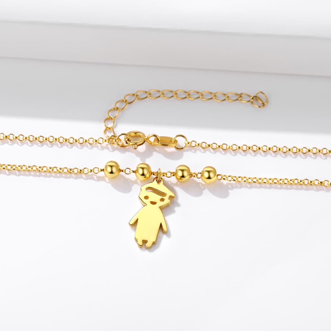 Custom4U Personalized Children Mothers Necklace Gold