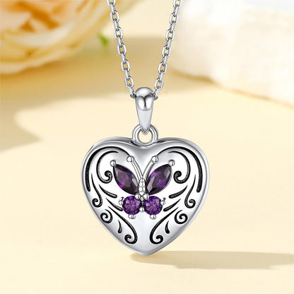 Custom4U Personalized Heart Locket Photo Necklace for Women