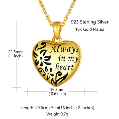  Custom4U Personalized Heart Necklace Size