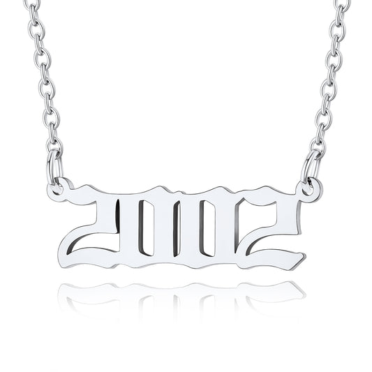 Custom4U Personalized Lucky Angel Number Necklace for Women Men