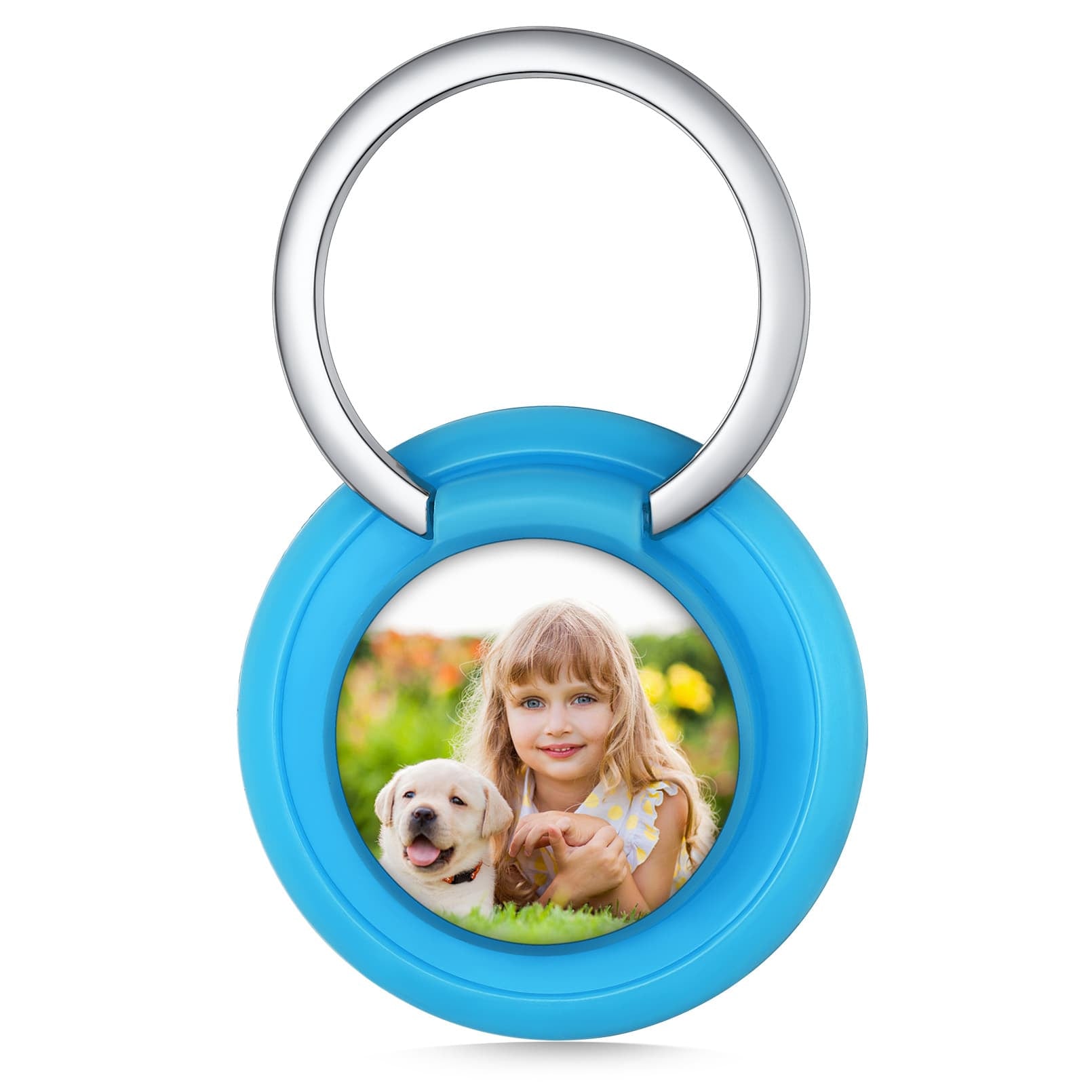 Custom4U  Phone  Ring  Holder  with  Picture  Blue