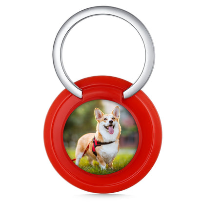 Custom4U  Phone  Ring  Holder  with  Picture  Red