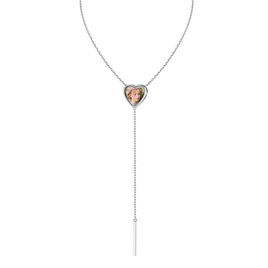 Custom4U Y Shaped Necklace with Photo