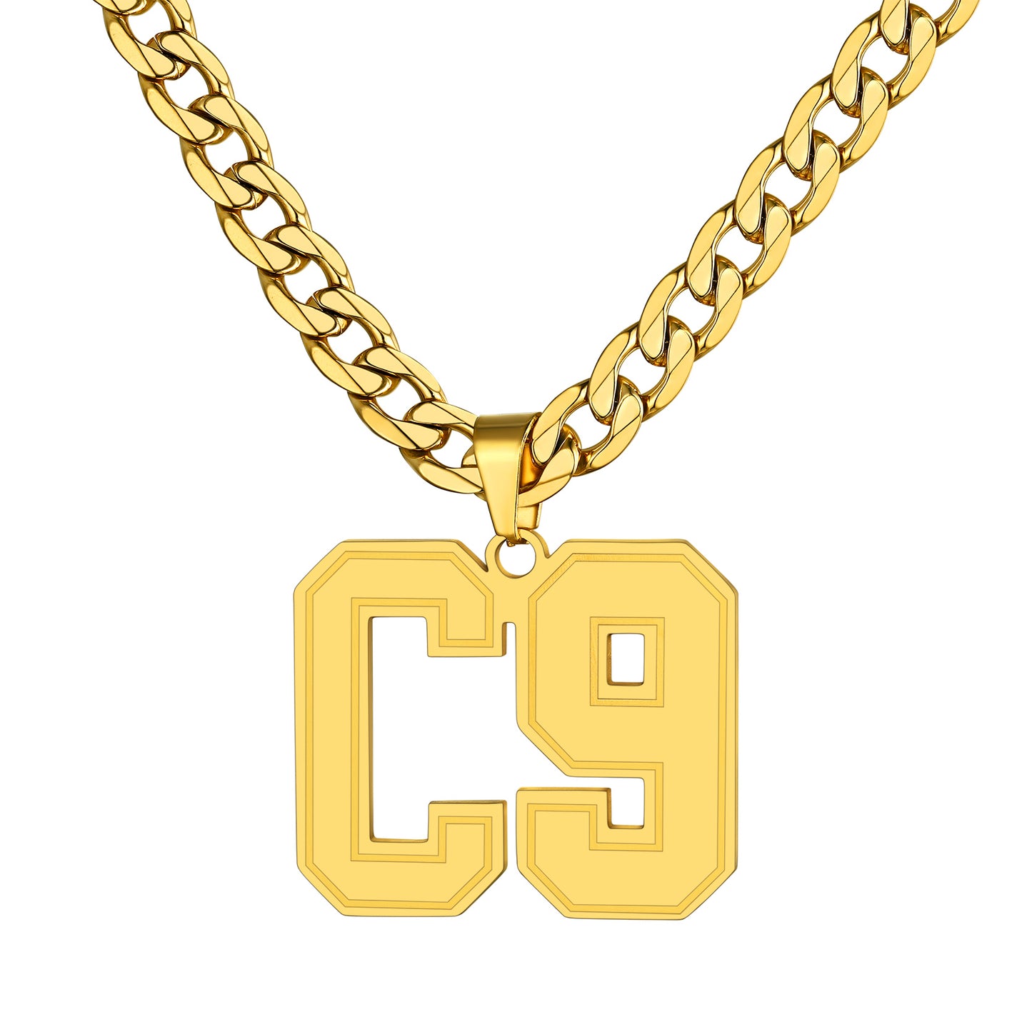 Custom4U-Personalized-Name-Cuban Necklace-gold