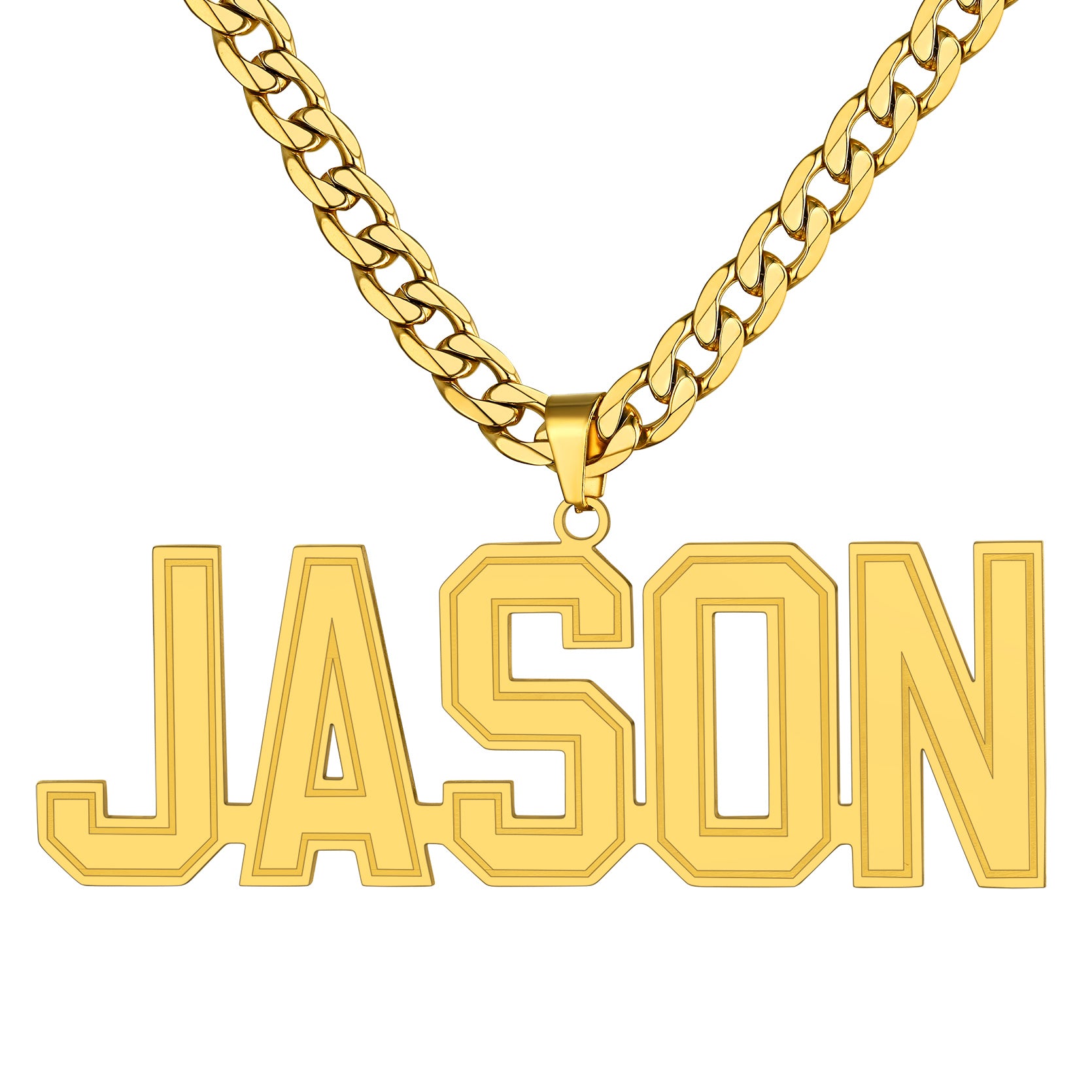 Custom4U-Gold Plated-Personalized 5 Initials Necklace
