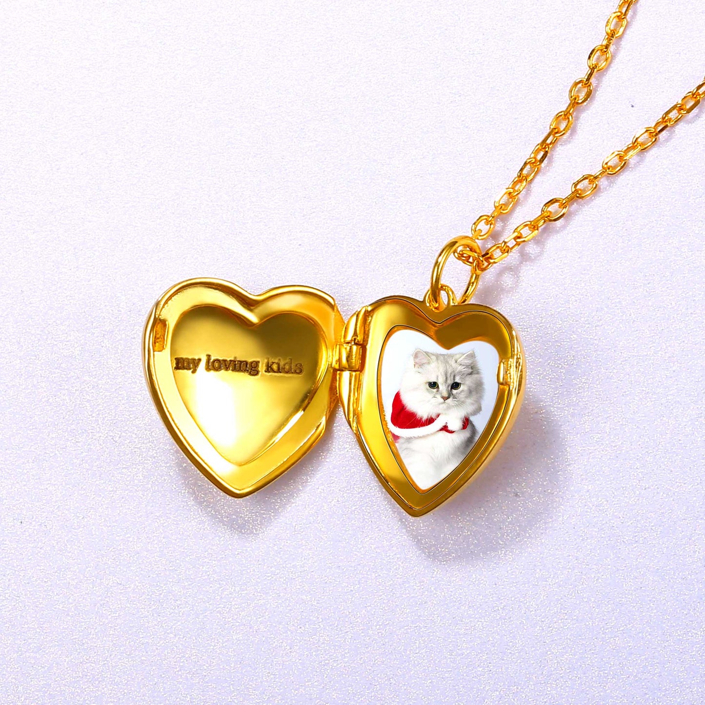 Custom4U Gold Locket Necklace