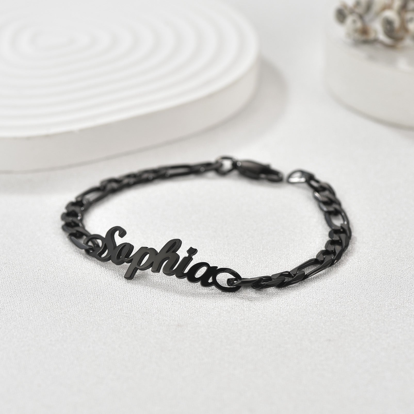 Custom4U Figaro Chain Bracelet