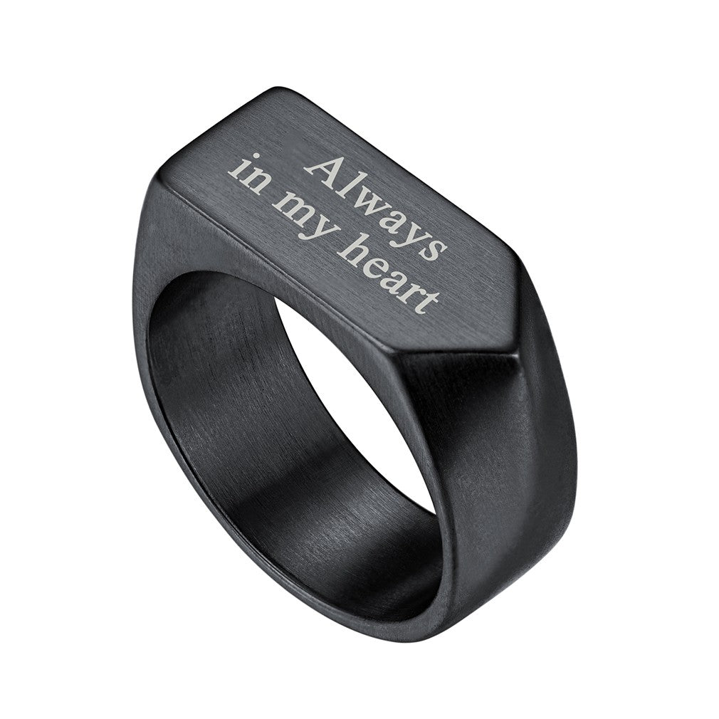 Personalized Ring Black