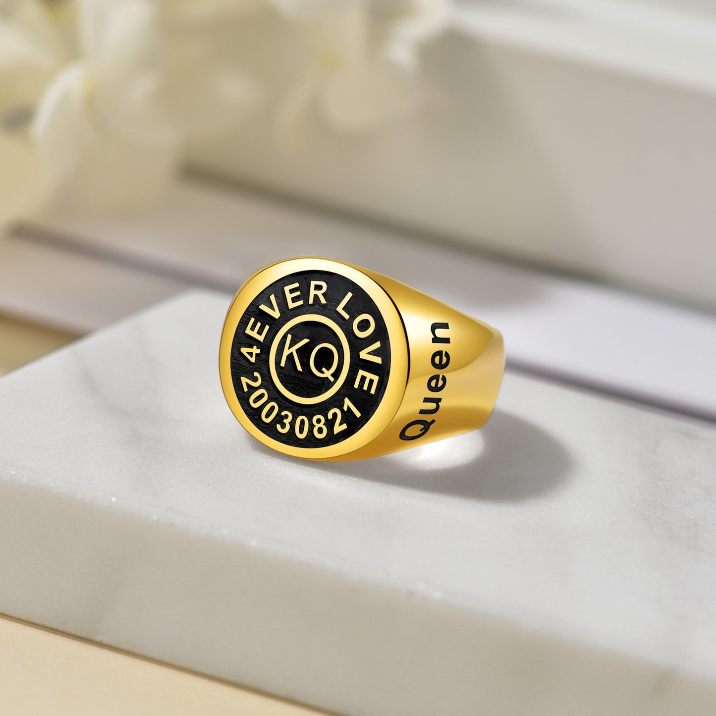 Custom4U Personalized-Engraved-Signet-Rings-Gold plated