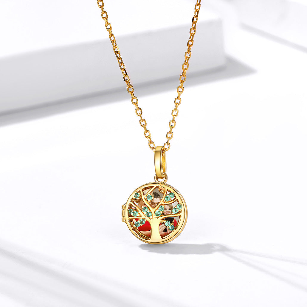 Custom4U Gold 18k Plated Locket Necklace